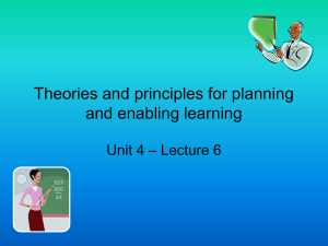 Learning theories