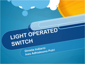 LIGHT OPERATED SWITCH