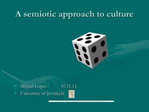 INTERCULTURAL COMMUNICATION: A Semiotic Approach