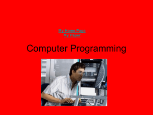 Computer Programming: Job Description, Languages, and AI