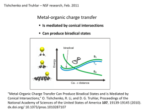 Metal-organic charge transfer