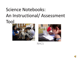 Types of Science Notebook Entries