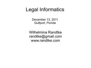 Legal Informatics