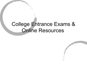 SAT/ACT ppt Soph/JR Spring Parent Event sat