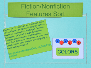 Fiction/Nonfiction Features Sort