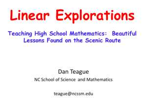 Linear Explorations