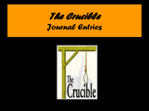 The Crucible Journal Prompts: Reflect on Key Themes