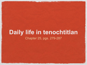 Daily Life in Tenochtitlan: Aztec Culture & Society