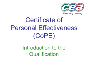 Overview of CoPE