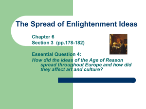 Enlightenment Ideas: Spread, Art, and Monarchs