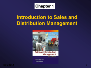 Sales and Distribution Management