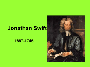 Jonathan Swift 1667-1745