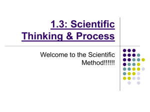 Scientific Thinking & Process: Scientific Method Explained