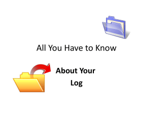 Log Evaluation Checklist & Grade Calculation | Literature