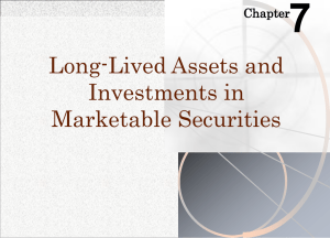 Long-Lived Assets & Marketable Securities in Government Accounting