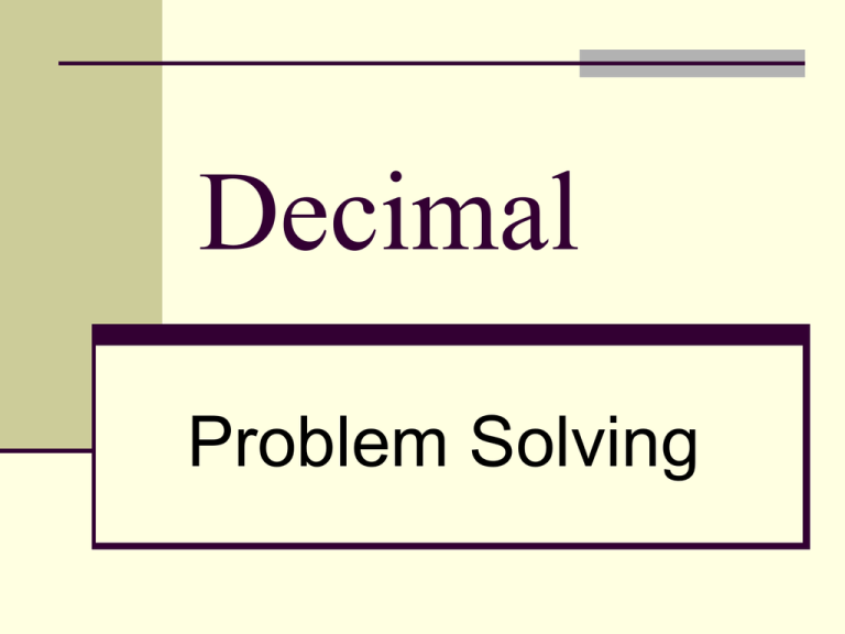 decimal-problem-solving