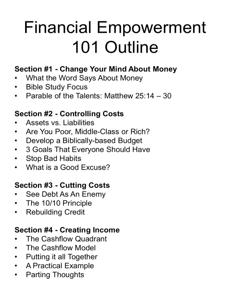 MONEY MANAGEMENT SEMINAR