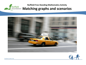 Matching Graphs to Scenarios: Nuffield Math Activity