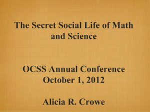 PowerPoint Presentation - Why is mathematics important as a citizen?