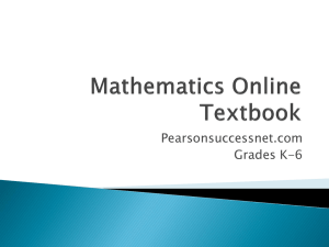 Mathematics Online Textbook
