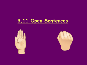 Open Sentences Math Lesson Plan - Elementary School