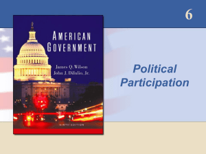 Wilson 6 Political Participation