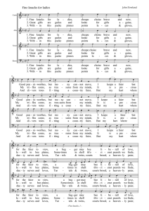 Dowland, Fine knacks for ladies