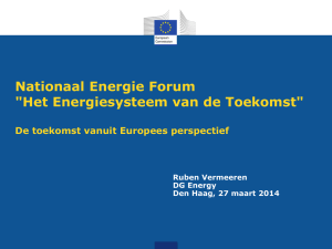 Nationaal Energie Forum "Het Energiesysteem van de Toekomst