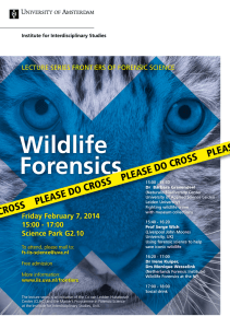 Wildlife Forensics
