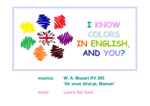 I KNOW COLORS IN ENGLISH, AND YOU?