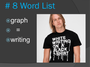 8 Word List - graphx - Jefferson School District