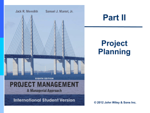 Project Activity Planning