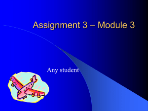 Assignment 3 – Module 3