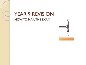 YEAR 9 REVISION