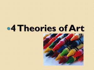 4 Theories of Art: Presentation & Music Appreciation