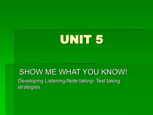 UNIT 5 - Bakersfield College