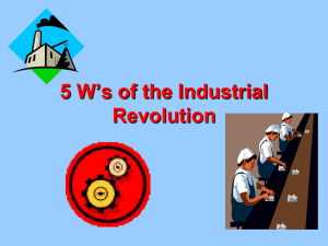 5 W`s of the Industrial Revolution
