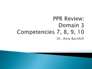 PPR Competencies 7-10: Effective Instruction & Assessment