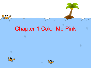 Color Psychology: Chapter 1 - Color Me Pink