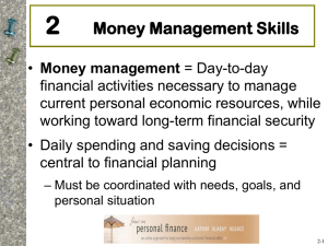 Money Management Skills: Budgeting & Financial Planning
