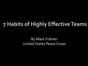 7 Habits of Highly Effective Teams