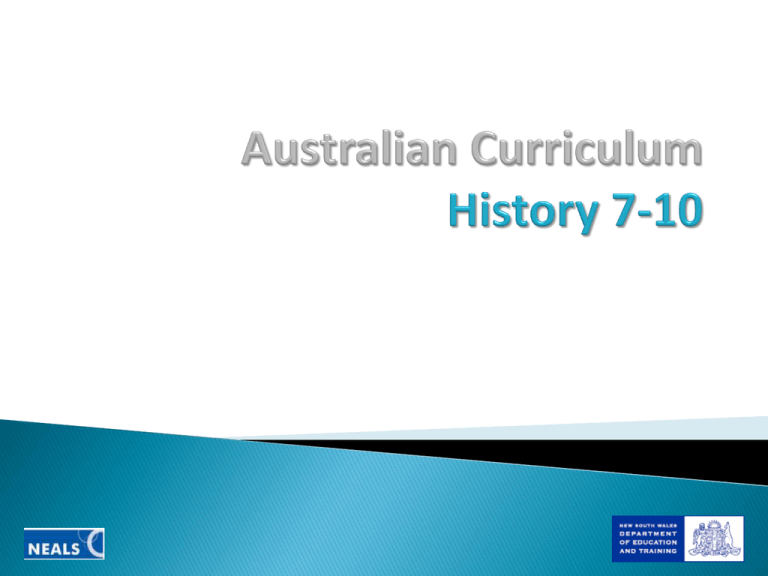 Australian Curriculum History 710