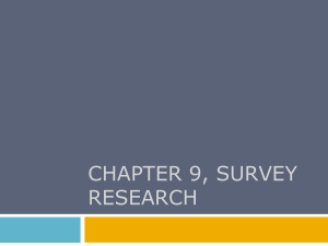 Survey Research Methods: Questionnaire Design & Types