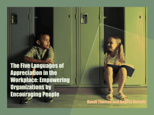 The 5 Languages of Appreciation