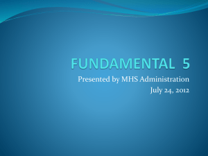 Fundamental 5: Effective Teaching Strategies