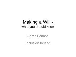 Making a Will - what you should know