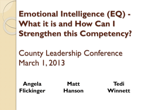 Emotional Intelligence (EQ)