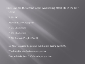 Second Great Awakening - Pleasantville High School