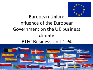 European Union: Influence of the European