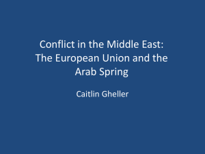 Caitlin Gheller The EU and the Arab Spring PPT
